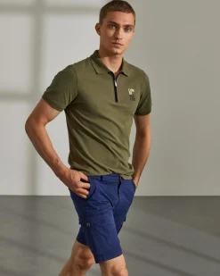 Bermudas de algodão stretch com bolsos laterais|LION OF PORCHES Cheap