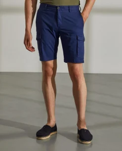 Bermudas de algodão stretch com bolsos laterais|LION OF PORCHES Cheap