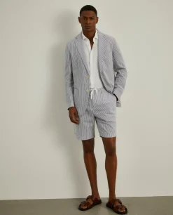 Blazer de riscas slim fit|LION OF PORCHES Discount