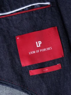 Blazer para homem slim fit denim com bolsos|LION OF PORCHES Clearance