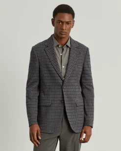 Blazer slim fit em algodão e lã|LION OF PORCHES Outlet
