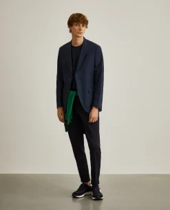 Blazer slim fit em algodão e lã|LION OF PORCHES Online