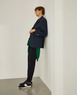 Blazer slim fit em algodão e lã|LION OF PORCHES Online