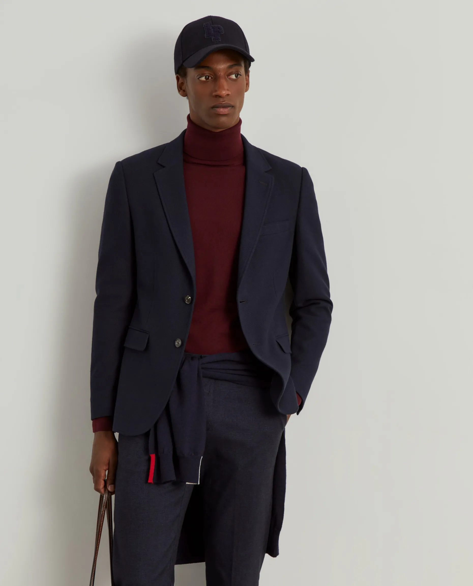 Blazer slim fit em algodão e lã|LION OF PORCHES Store