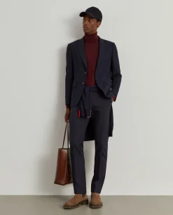 Blazer slim fit em algodão e lã|LION OF PORCHES Store