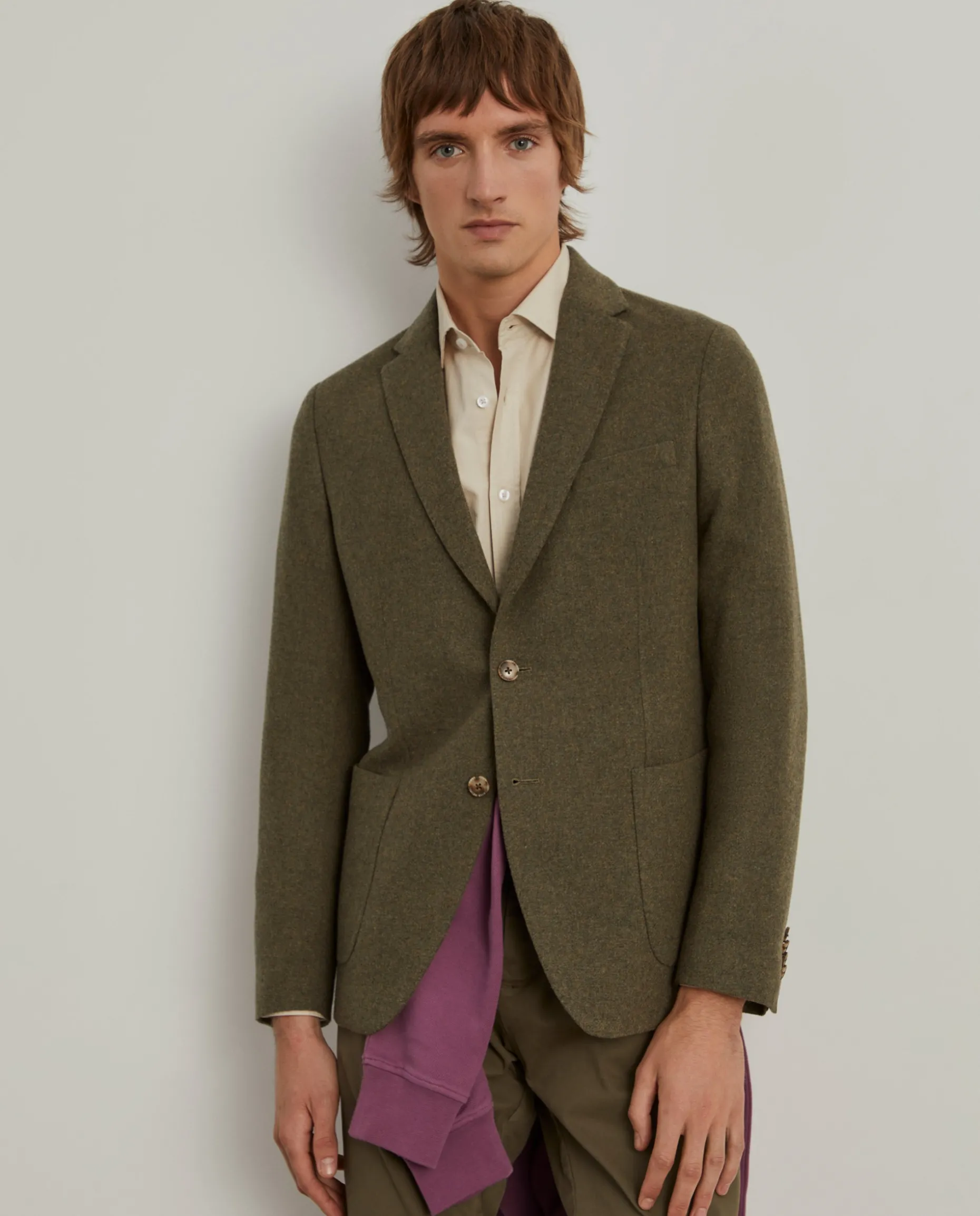Blazer slim fit mistura de lã|LION OF PORCHES Hot