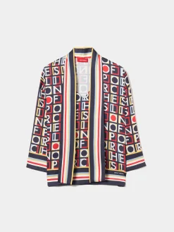 Blusa com estampado e laçada|LION OF PORCHES Sale