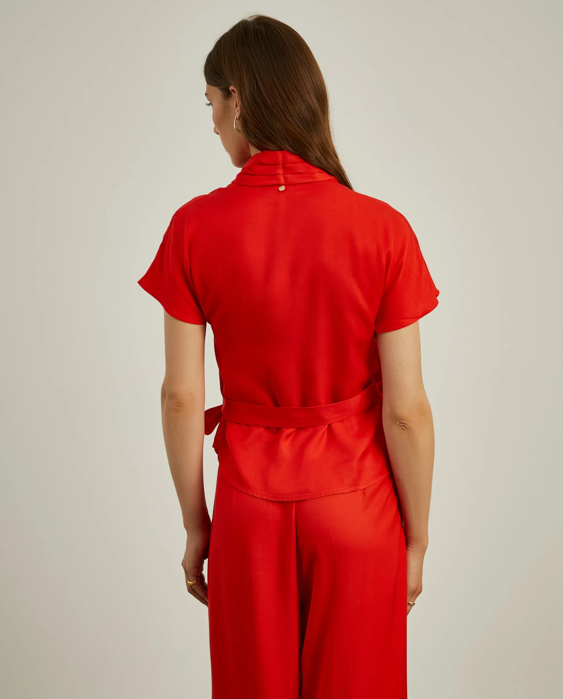Blusa com trespasse e franzido|LION OF PORCHES Discount