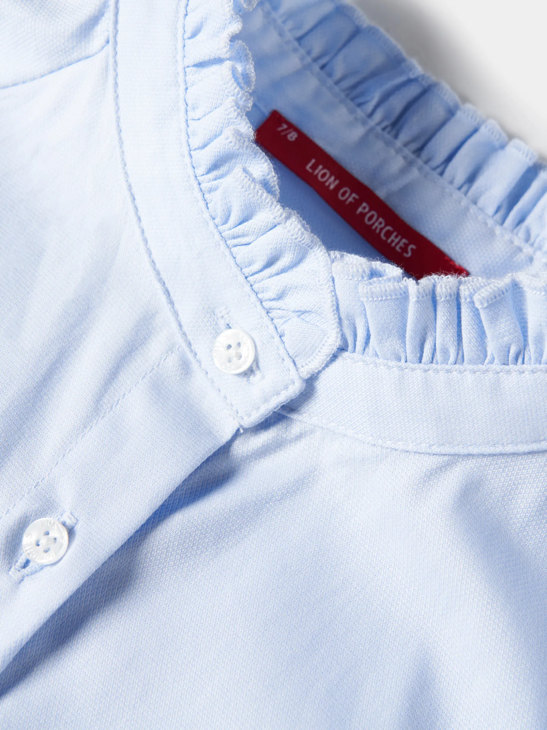 Blusa de algodão com folhos|LION OF PORCHES Sale