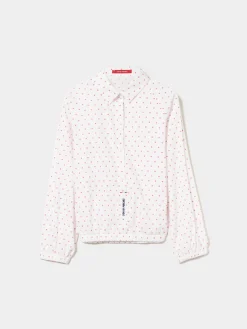 Blusa de algodão com micropadrão leões|LION OF PORCHES Best Sale