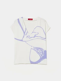 Blusa fluida com padrão floral|LION OF PORCHES Hot