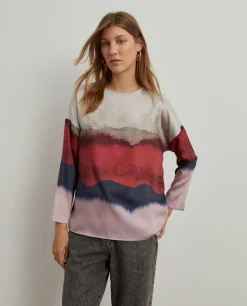 Blusa fluida estampada|LION OF PORCHES Sale