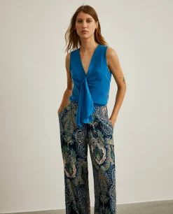 Blusa fluida sem mangas|LION OF PORCHES Cheap