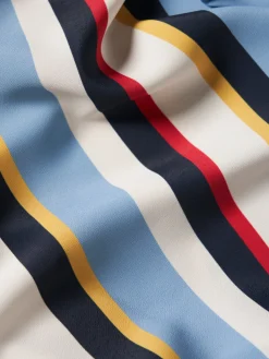 Blusa às riscas com drapeado|LION OF PORCHES Outlet