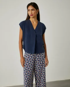 Blusa sem mangas em cupro|LION OF PORCHES Shop