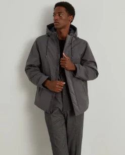 Blusão acolchoado com capuz|LION OF PORCHES Fashion