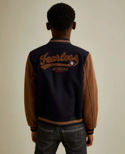 Blusão bomber bicolor|LION OF PORCHES Best Sale