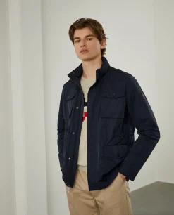Blusão com bolsos e capuz embutido|LION OF PORCHES Best Sale