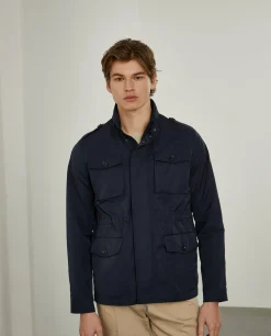 Blusão com bolsos e capuz embutido|LION OF PORCHES Best Sale