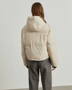 Blusão curto acolchoado com capuz|LION OF PORCHES Flash Sale