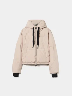 Blusão curto acolchoado com capuz|LION OF PORCHES Flash Sale