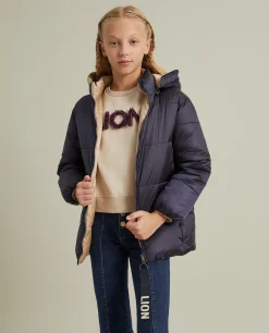 Blusão reversível acolchoado com capuz|LION OF PORCHES Outlet