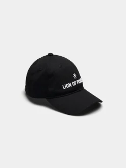 Boné de algodão com pala curva|LION OF PORCHES Fashion