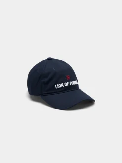 Boné de algodão com pala curva|LION OF PORCHES Clearance