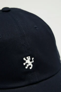 Boné de algodão com pala curva|LION OF PORCHES Store