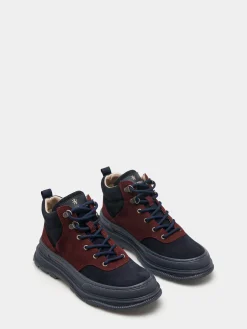 Botas bicolor com cordões em camurça|LION OF PORCHES Cheap
