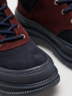 Botas bicolor com cordões em camurça|LION OF PORCHES Cheap