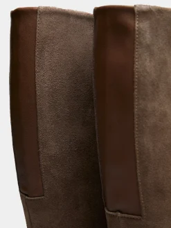Botas de cano alto com tacão|LION OF PORCHES Store