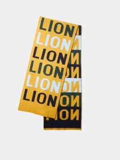 Cachecol com lettering em algodão e caxemira|LION OF PORCHES Clearance