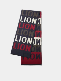 Cachecol com lettering em algodão e caxemira|LION OF PORCHES New