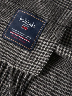 Cachecol xadrez com franjas|LION OF PORCHES Online