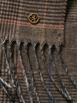 Cachecol xadrez com franjas|LION OF PORCHES Clearance