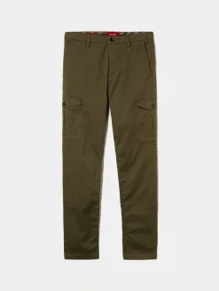 Calças cargo em sarja slim fit|LION OF PORCHES Store
