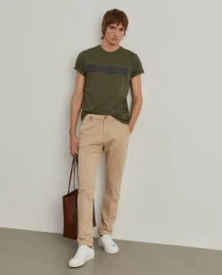 Calças chino regular fit|LION OF PORCHES Outlet