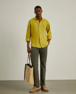 Calças chino regular fit|LION OF PORCHES Shop
