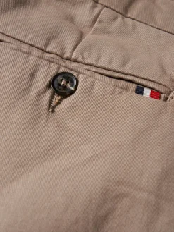 Calças chino regular fit com pregas|LION OF PORCHES Best Sale