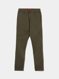 Calças chino regular fit com pregas|LION OF PORCHES Hot