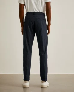 Calças chino regular fit com micro padrão|LION OF PORCHES Flash Sale