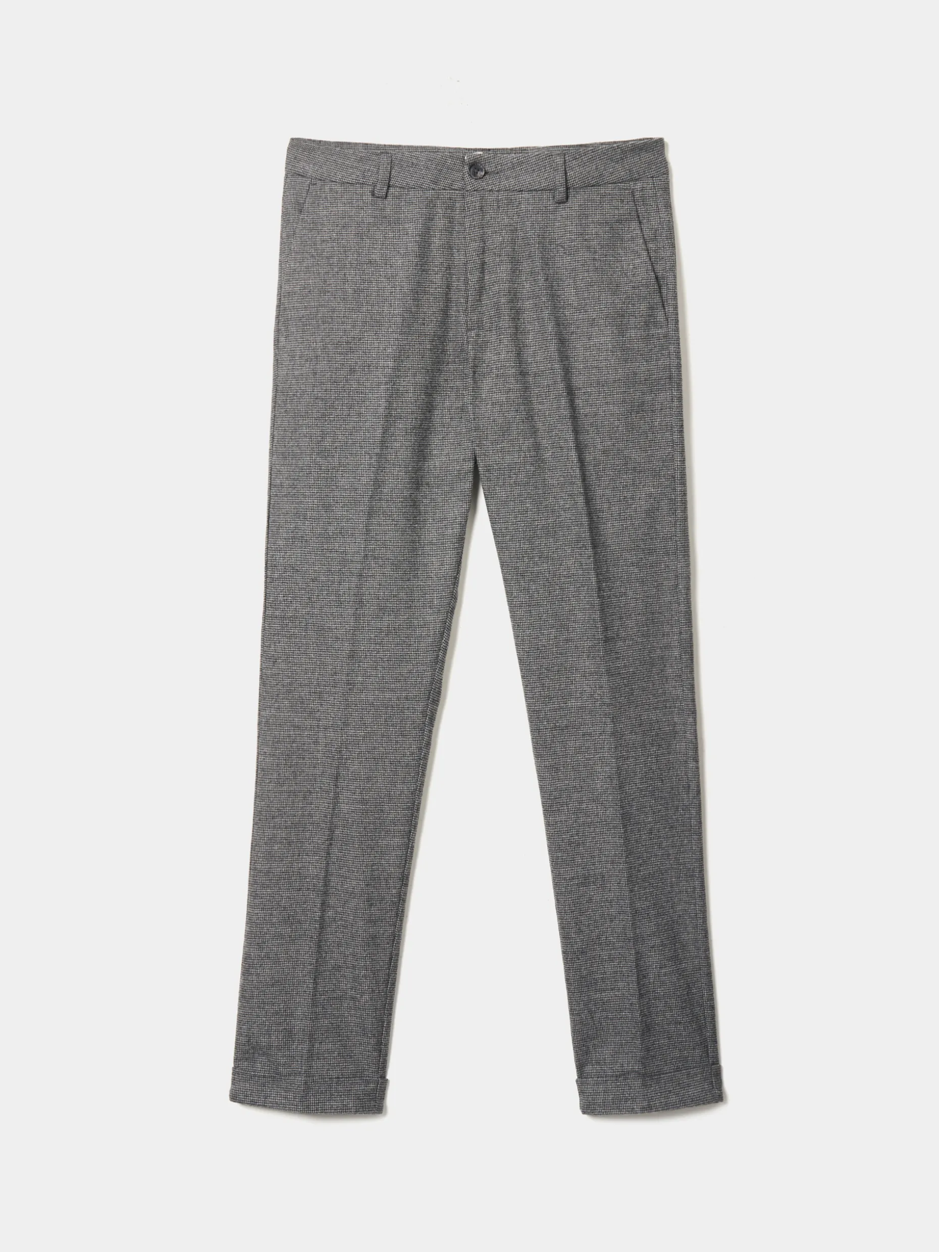 Calças chino regular fit com micro padrão|LION OF PORCHES Hot