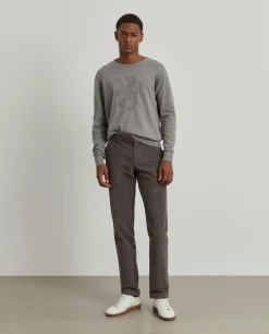 Calças chino regular fit em veludo|LION OF PORCHES Hot