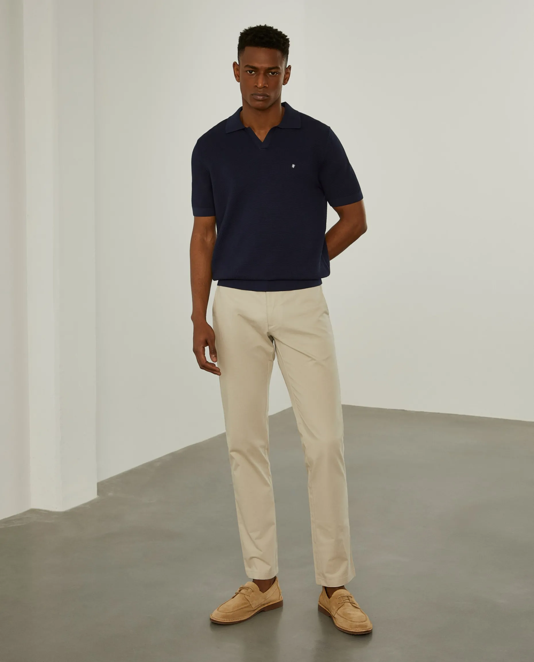 Calças chino slim fit|LION OF PORCHES Best Sale