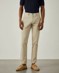 Calças chino slim fit|LION OF PORCHES Best Sale