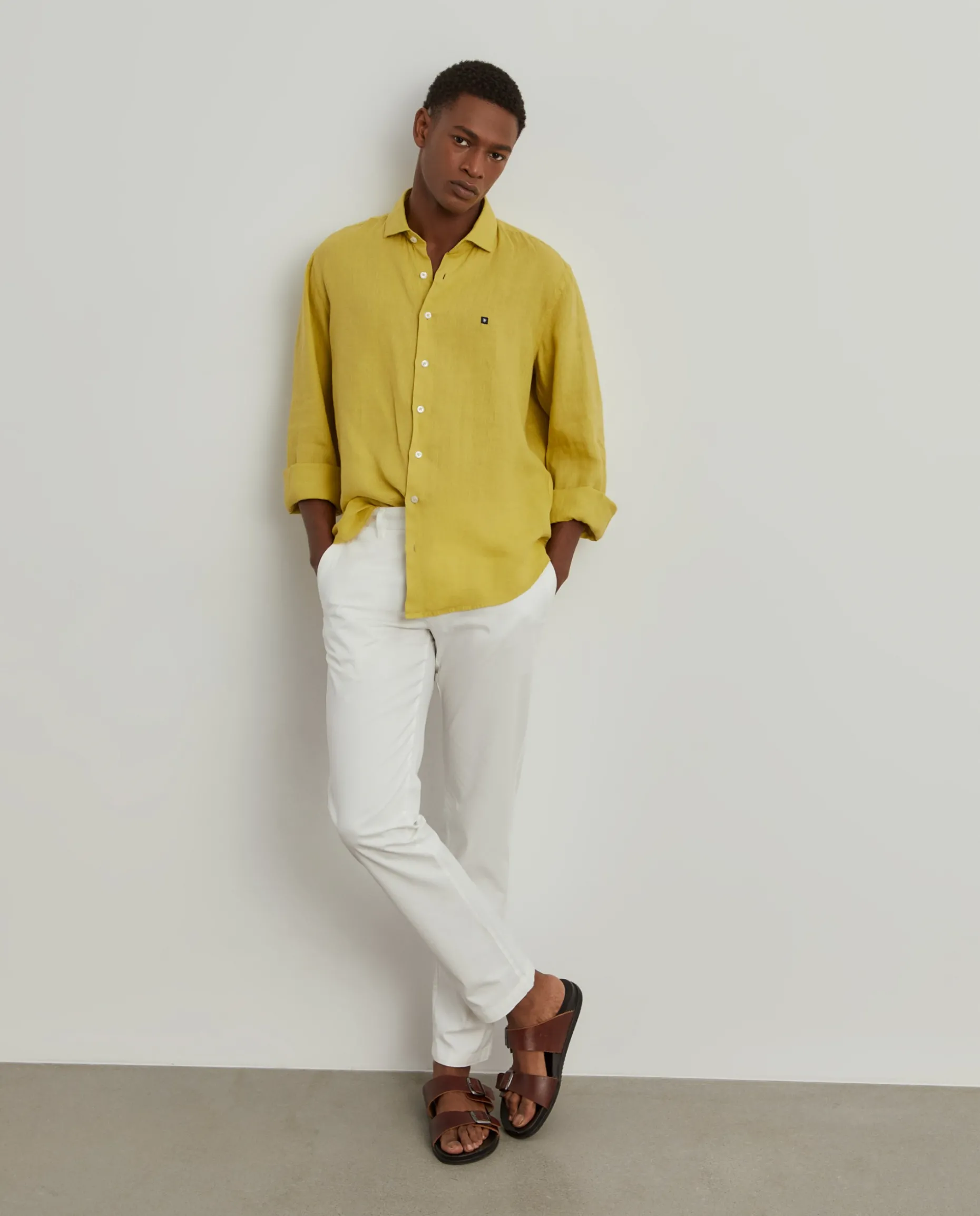 Calças chino slim fit|LION OF PORCHES Sale