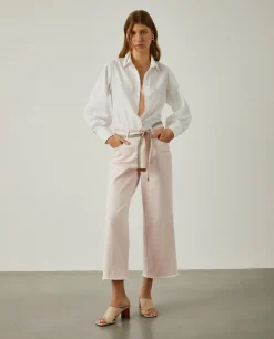 Calças culotte com cinto|LION OF PORCHES Fashion