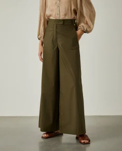 Calças culotte com cintura ajustável|LION OF PORCHES Store