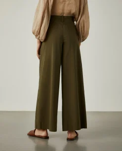 Calças culotte com cintura ajustável|LION OF PORCHES Store